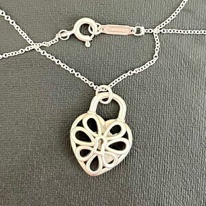 Authentic Tiffany & Co Filagree Pendant and Chain